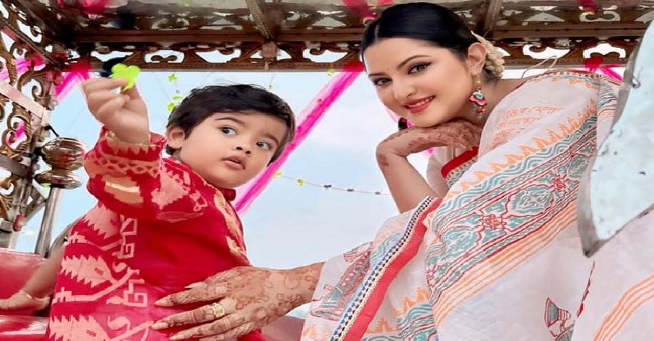 ‘প্রেম ছাড়া বাঁচি না’, ছেলের জন্মদিনে পরীমনি