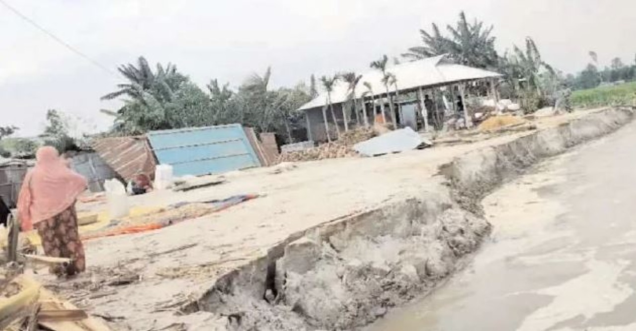 পানি কমলেও তিস্তার ভাঙনে বাড়ছে শঙ্কা