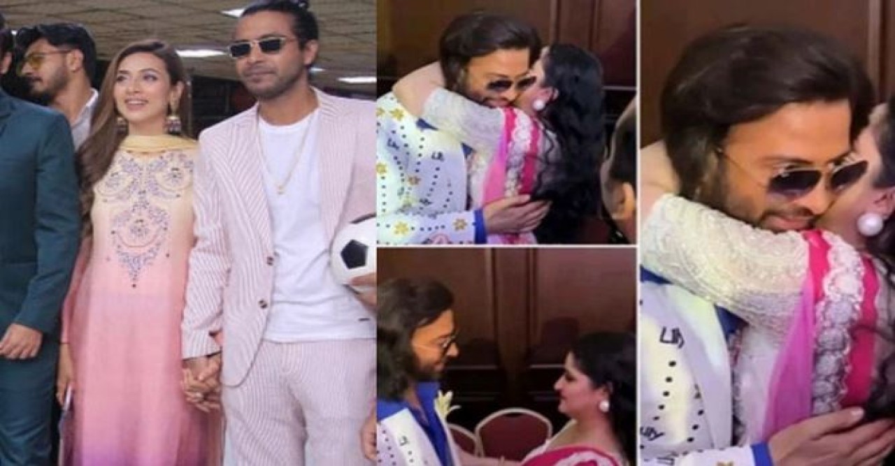 নায়িকার হাত ধরায় ‘স্বামী’র ওপর চটেছিলেন, এবার শাকিবকে জড়িয়ে ধরলেন তিনি