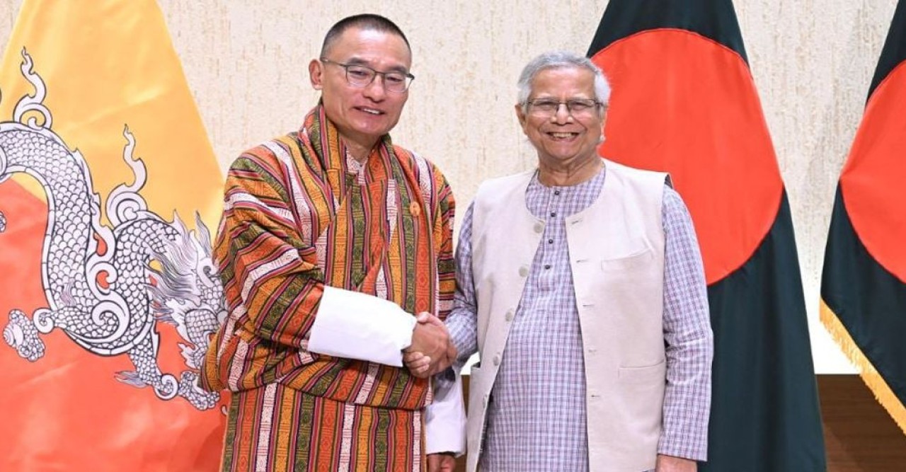 আমাদের ভবিষ্যৎ একই সুতোয় গাঁথা-ভুটানের প্রধানমন্ত্রীকে প্রধান উপদেষ্টা
