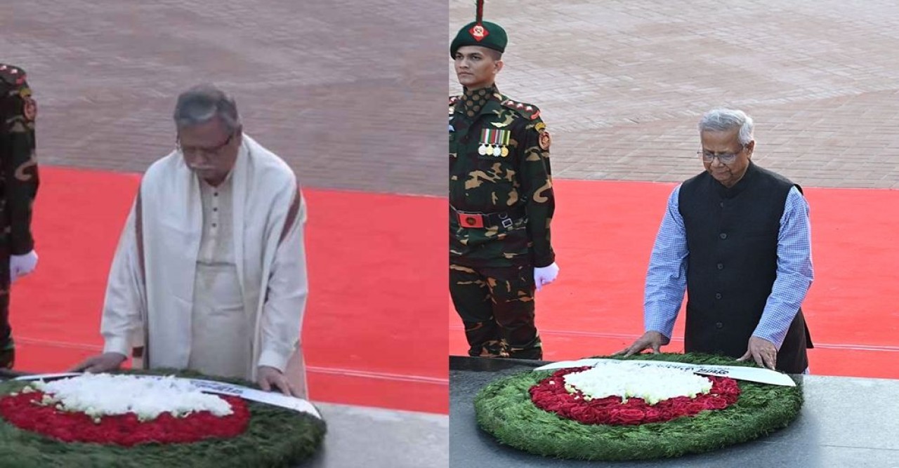 শহীদ বুদ্ধিজীবীদের প্রতি রাষ্ট্রপতি ও প্রধান উপদেষ্টার শ্রদ্ধা