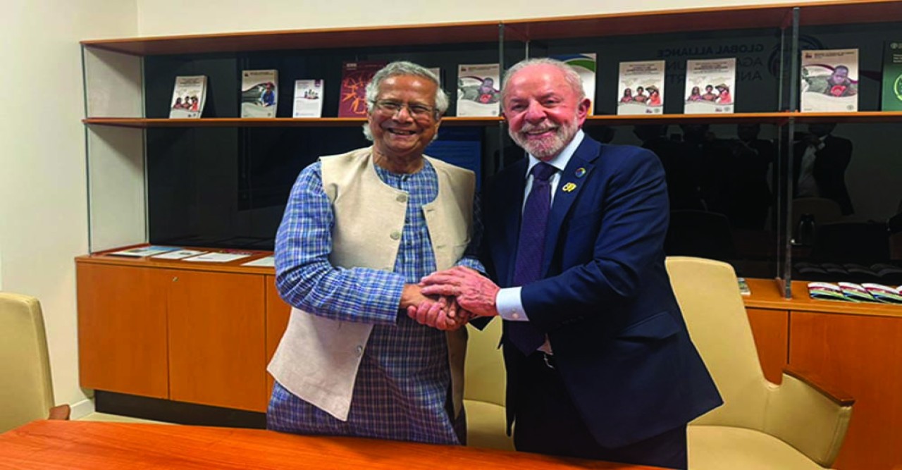 রোমে ব্রাজিলের প্রেসিডেন্টের সঙ্গে প্রধান উপদেষ্টার বৈঠক