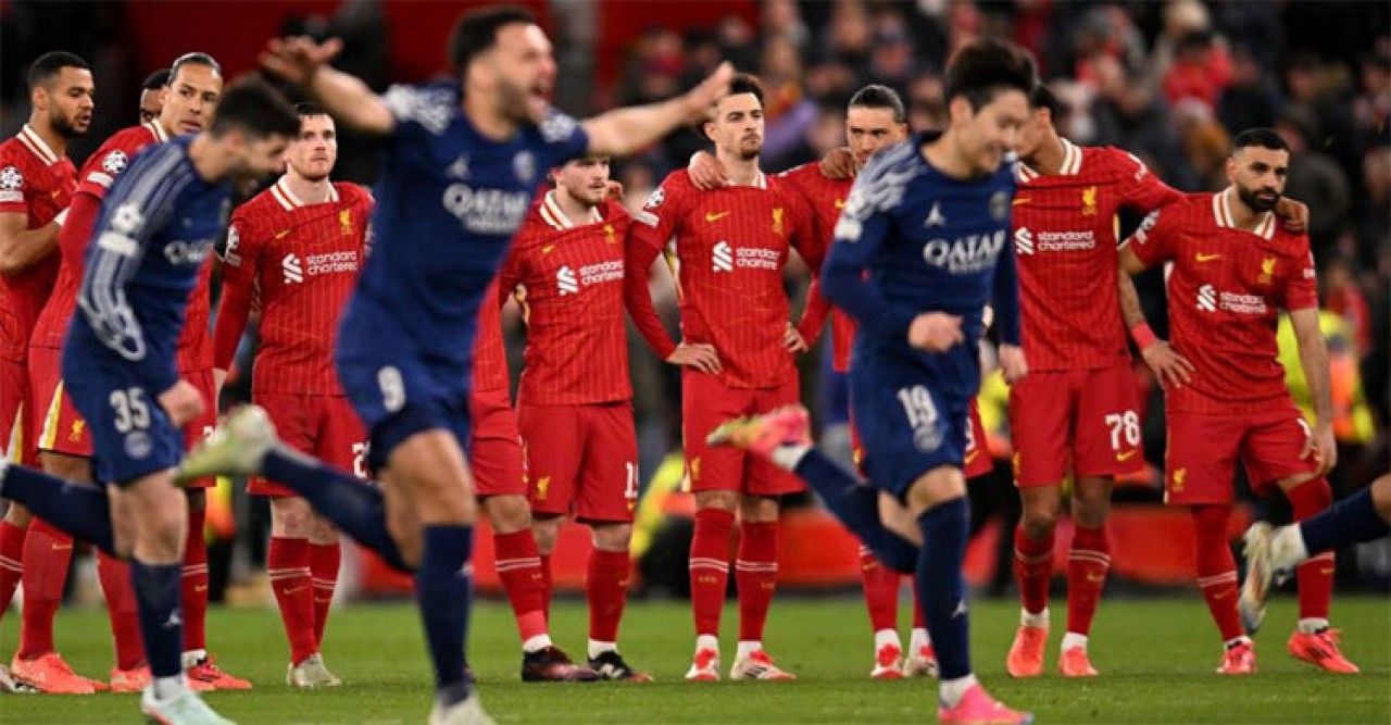 টাইব্রেকারে লিভারপুলকে বিদায় করে কোয়ার্টারে পিএসজি
