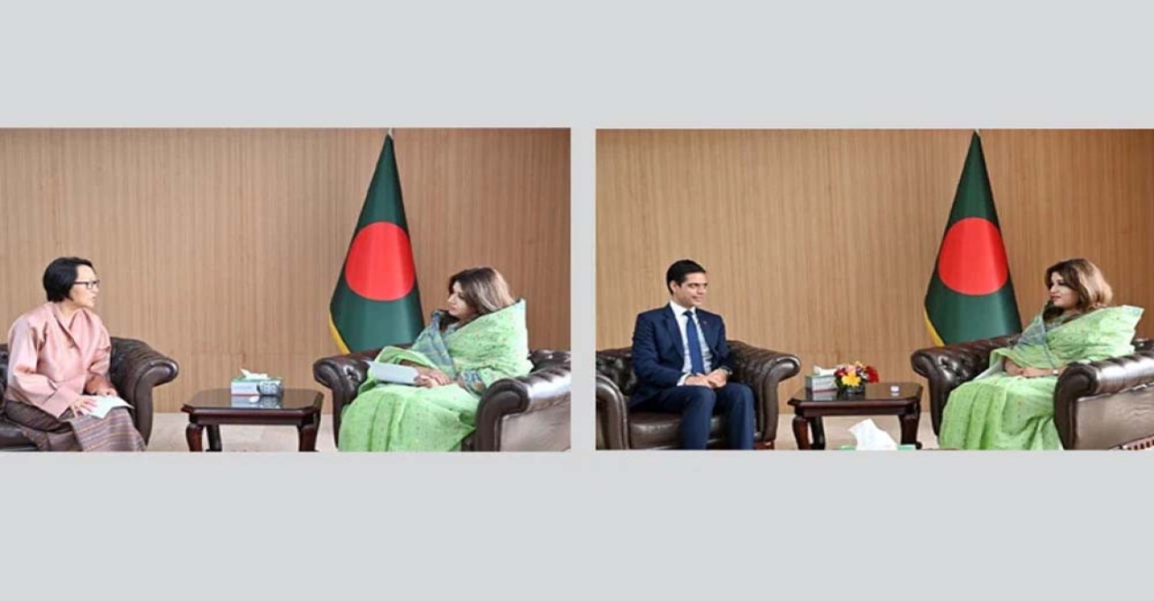 পররাষ্ট্র প্রতিমন্ত্রীর সঙ্গে ভুটান ও নেপালের রাষ্ট্রদূতের বৈঠক