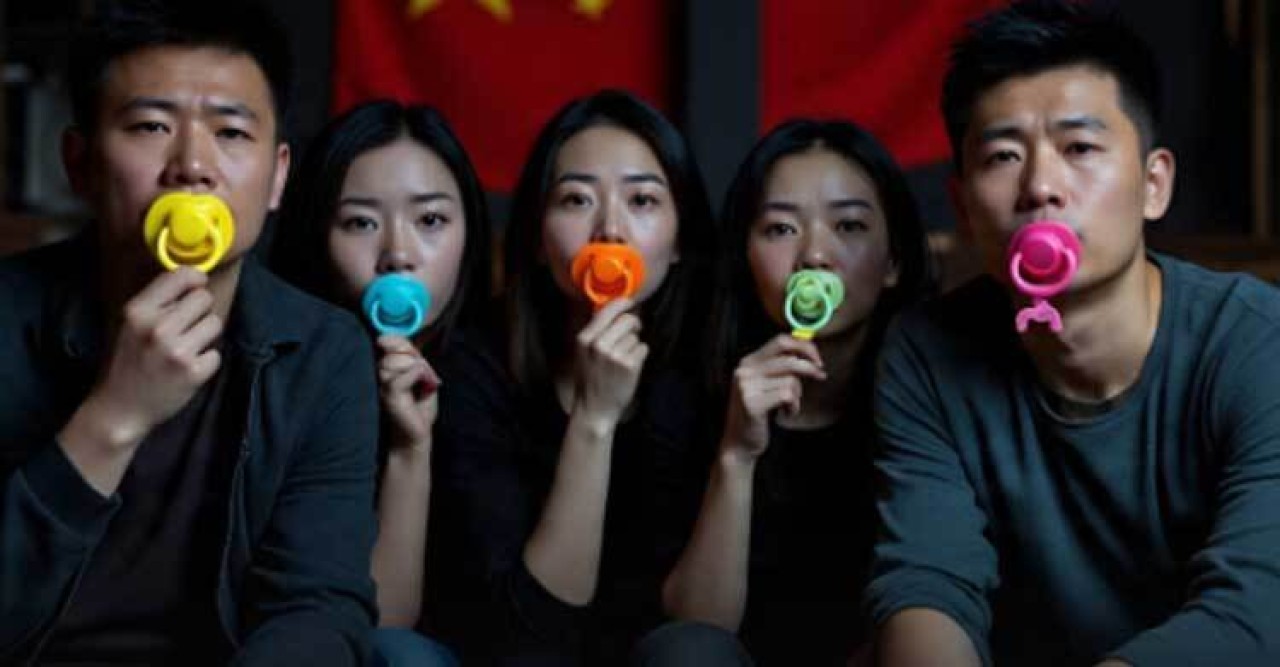 শুধু বাচ্চারা নয়, চীনে বড়রাও চুষনি চুষছেন