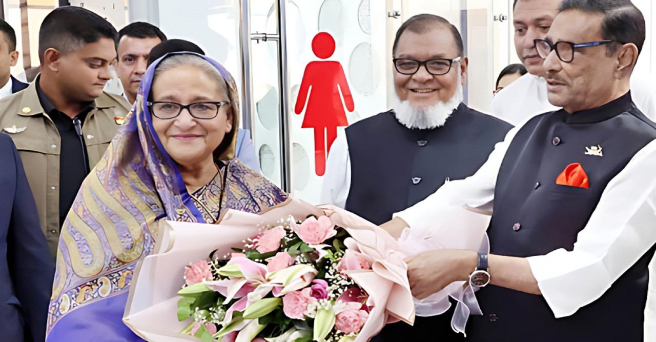 দেশে ফিরেছেন প্রধানমন্ত্রী শেখ হাসিনা