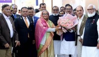 মিউনিখ সফর শেষে দেশে ফিরেছেন প্রধানমন্ত্রী