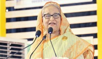বঙ্গবাজার  বিপণিবিতানসহ দক্ষিণ সিটির চারটি প্রকল্পের ভিত্তিপ্রস্তর স্থাপন করলেন  প্রধানমন্ত্রী