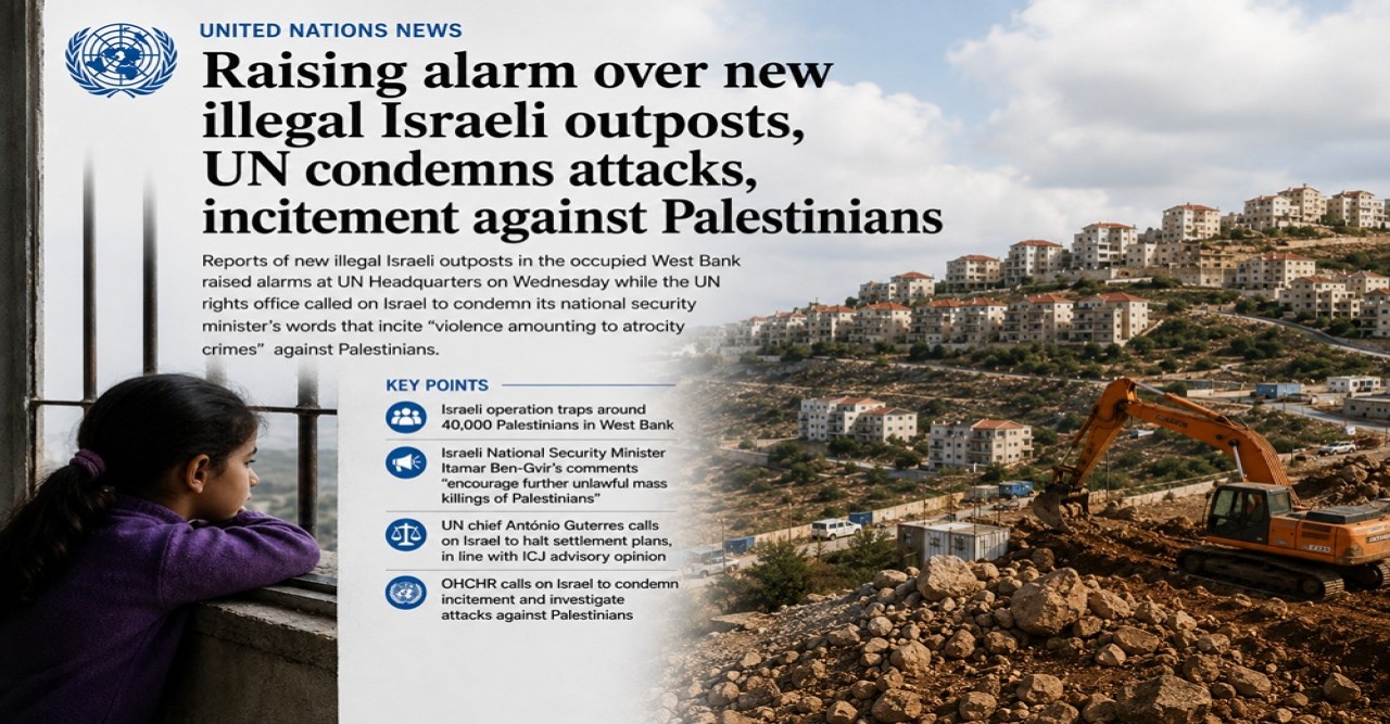 UN Raises Alarm Over New Illegal Israeli Settlements,