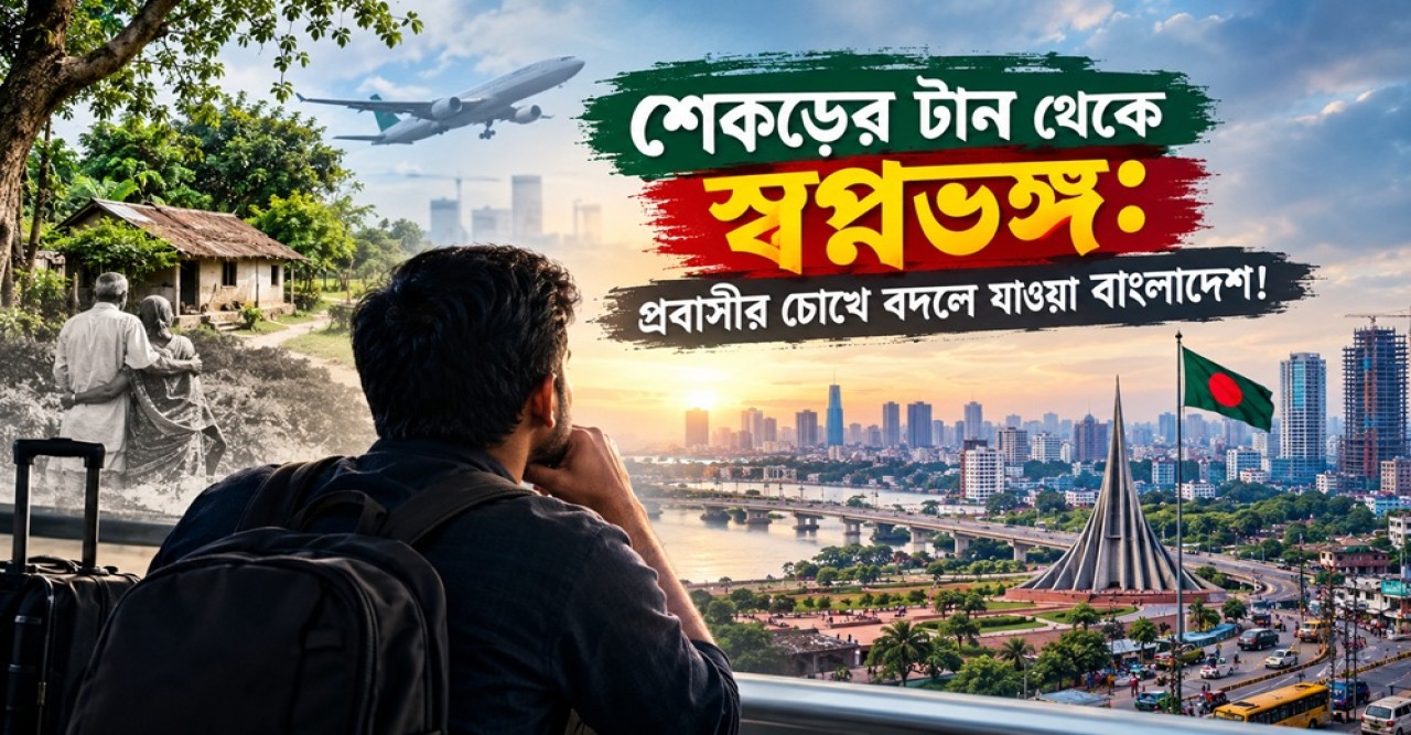 শেকড়ের টান থেকে স্বপ্নভঙ্গ: প্রবাসীর চোখে বদলে যাওয়া বাংলাদেশ!
