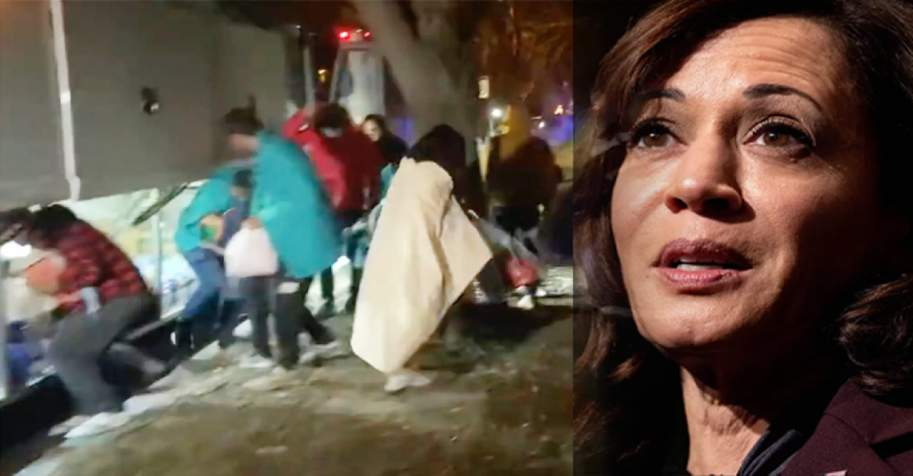 কমলা হ্যারিসের বাড়ির সামনে নামানো হলো শতাধিক অভিবাসনপ্রত্যাশীকে