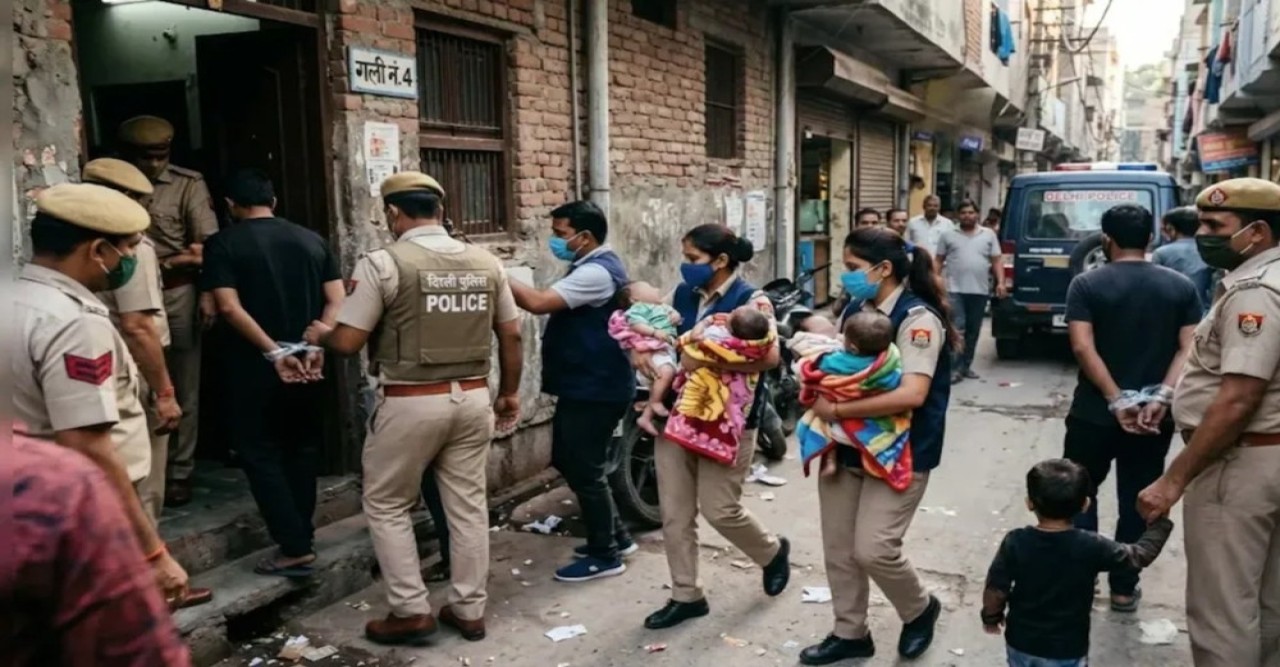 দিল্লিতে শিশু কেনাবেচার হাট!