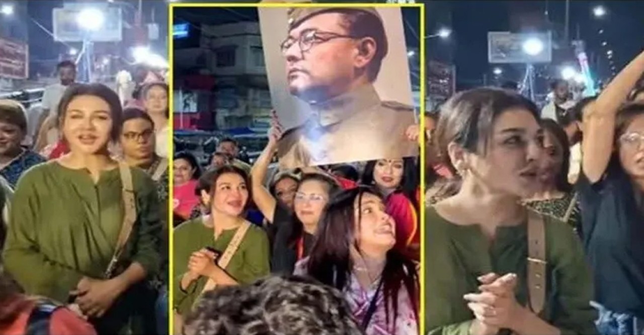 কলকাতার রাজপথে মিছিলে নেমে তোপের মুখে জয়া