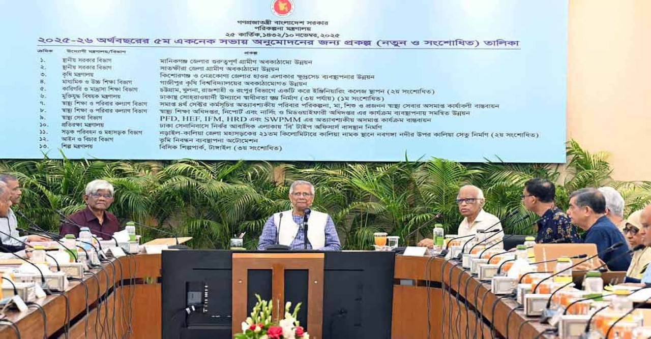 একনেক সভায় ৭১৫০ কোটি টাকার ১২ প্রকল্প অনুমোদন