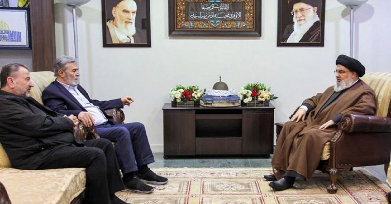 হামাসের উপপ্রধানের সঙ্গে হিজবুল্লাহ প্রধানের বৈঠক