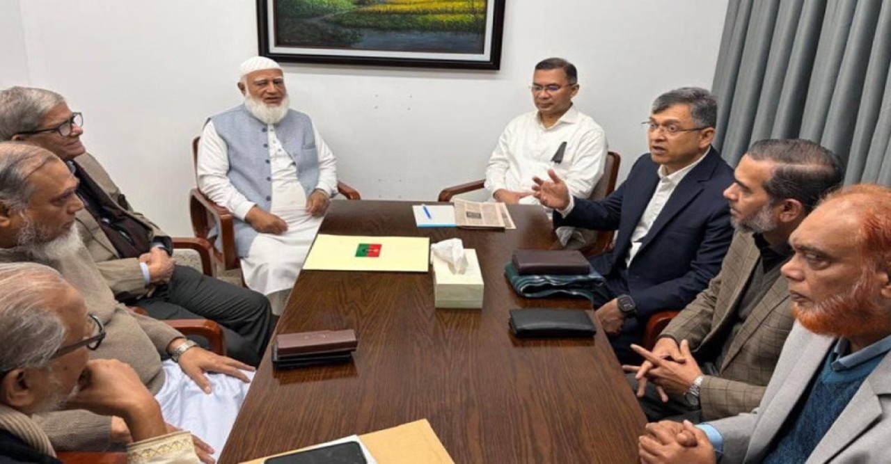 তারেক রহমানের সঙ্গে জামায়াত আমিরের সাক্ষাৎ
