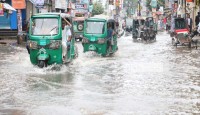 ছয় ঘণ্টায় ঢাকায় রেকর্ড ১৩০ মিলিমিটার বৃষ্টি