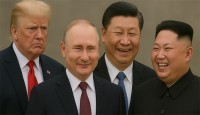 যুক্তরাষ্ট্রের বিরুদ্ধে ষড়যন্ত্র করছেন শি জিনপিং, কিম এবং পুতিন
