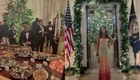 হোয়াইট হাউসের ক্রিসমাস ডিনারে মল্লিকা শেরওয়াত