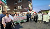 নিউইয়র্কে কুমিল্লা বিভাগের দাবিতে মানববন্ধন