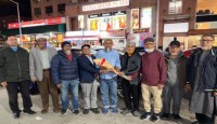 নিউইয়র্কে ভ্রমণকাহিনী লেখক জাবেদ আহমদকে সংবর্ধনা