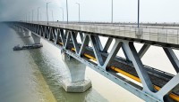 পাখির চোখে যেমনটা পদ্মা সেতু